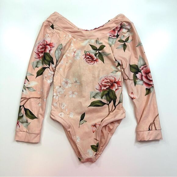 Agua Bendita Girls Floral One Piece Swimsuit Size 4 - Picture 2 of 8